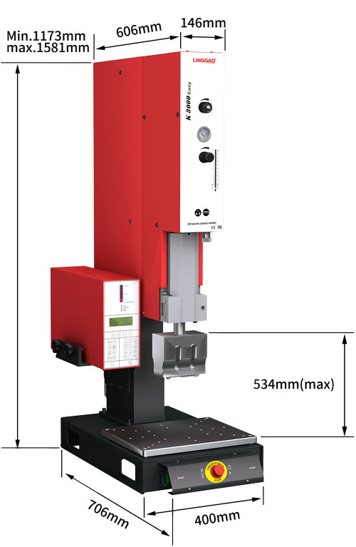 灵高超声波塑料焊接机 20kHz 1500/2000/3000W K3000 Easy 灵高超声波塑料焊接机 20kHz 1500/2000/3000W K3000 Easy
